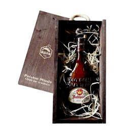 Jadwiga - Rosehip Mead Gift Set in Dark Wooden Box